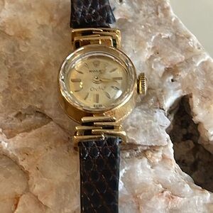 Rolex Orchid Swiss 14k Gold